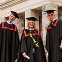 2 x Educated AF Graduation Sash with Gold foil, Black Class of 2025 Senior Graduation Sash, Congrats Grad Supplies, Graduation Party Decorations and Favors(Black+Gold)