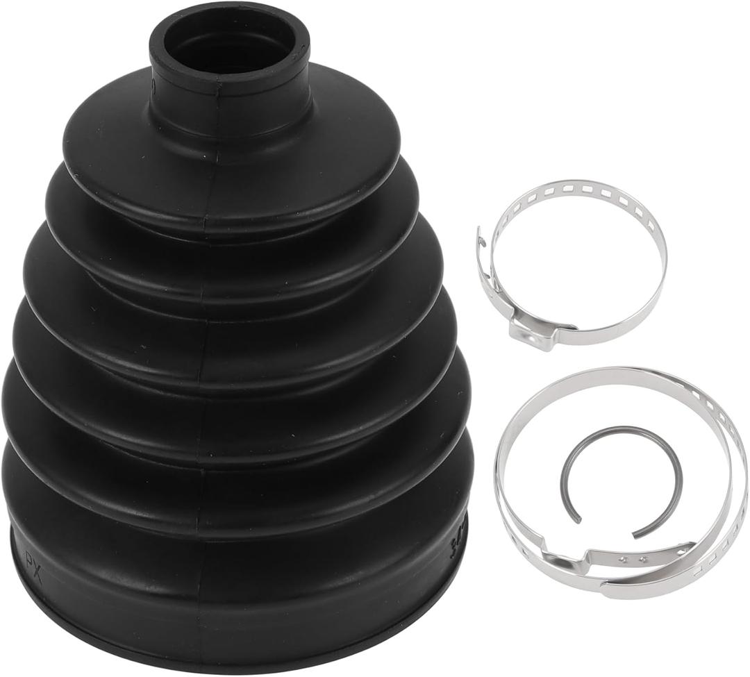 1 Set CV Joint Boot Kit for Toyota Sienna 2011-2015 for Lexus ES350 2007-2010 Outer Constant Velocity Joint Boot W/Clamps No.044280W060 Black Rubber