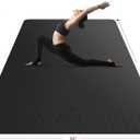 HAPBEAR Extra Large Yoga Mat - 72"x48"/78"x54", 1/4" & 1/3" Thick, Non-Slip, Durable, Eco-Friendly, Wide Exercise Mat for Home Workouts, Yoga, Pilates, Stretching, Meditation (Barefoot Exercise)