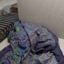 Indian Bedspread Cotton Sunflower Print King 106" x 106"