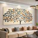 I@U Tree Of Life Large Wall Art 29"x58" Minimalist Wall Art For Living Room