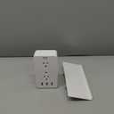 Power Charger Shelf-CFMASTER 11 Port Surge Protector Wall Outlet, 8 Electrical Outlet Extenders and 3 USB Ports 3.4A, with Removable Built-in Shelf and LED Indicator, FCC Listed, White