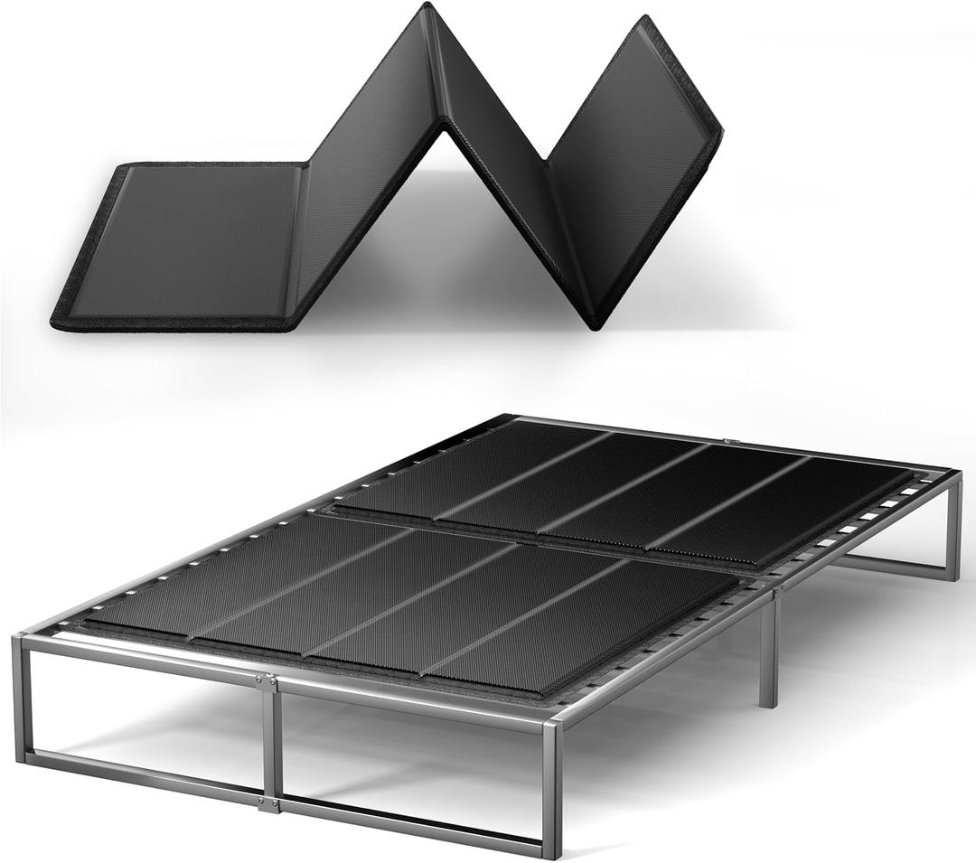 Bunkie Board 10MM, Folding Spring Box, Light and Thin, Breathable, Noise Minimizing, Moisture Resistant Bunkieboards,Bed Support Flat Noodles, King Size 76x80''