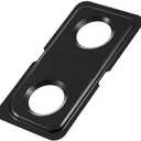 WB34K10010 Drip Pans XL44 Stove Replacement Parts for GE Oven Double Burner Drip Pan Black Left Side Stainless Steel GE Hotpoint Spectra Stove Drip Pans Range Stove Top Cooktop Drip Bowls 1 Pcs