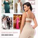 Tummy Control Shapewear for Women Seamless High Waist Shaper Shorts Butt Lifting Thighs Slimmer for Under Dress (Beige, XXL)