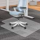 Clear Office Chair Mat for Carpet - 36"x48" Heavy-Duty Protection for Low Pile Carpets - Not Suitable for Hardwood Floors