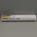 Manhattan Comfort William Series Vinyl Texture4d and Paintable Design Large Wallpaper Roll, 21" W x 33' L, White