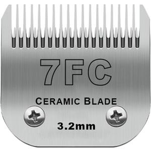 Detachable Pet Dog Clipper Blades, Compatible with Size-7FC Cut Length 1/8"(3.2mm), Most Oster A5, KM Series Clippers,Made of Stainless Steel Blade 1Pack