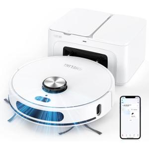Robot Vacuum and Mop Combo, 3-in-1 Robotic Vacuums Cleaner with 70-Day Self-Emptying Base BXX