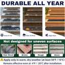 Outdoor Stair Treads Non Slip 30" x 6" 12-Pack Waterproof 80-Grit Grip Strips for Wooden Steps Anti Slip & Anti Skid Step Treads by STEPCORE