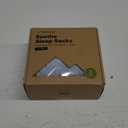 2-Pack Organic Baby Sleep Sacks, 100% Cotton - Soft & Breathable 0.5TOG Baby Wearable Blanket, Toddler Sleeping Sack 6-18 Months, Easy to Wear Transitional Swaddles for Newborns, Infants (Glacier, M)