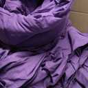 CozyLux King Size Comforter Set Purple, 7 Pieces Pintuck Bed in A Bag Purple Comforter King Size, Pinch Pleat Bedding Set with All Season Comforter, Sheets, Pillowcases & Shams