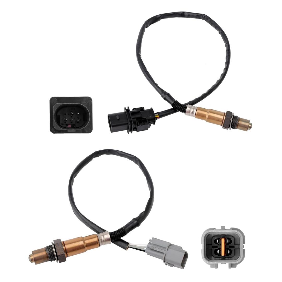 Oxygen O2 Sensor Upstream Downstream 2Pcs Compatible with 2012-2014 Hyundai Accent Veloster KIA Rio 2012-2015 KIA Soul L4 1.6L Replace# 234-5055, 234-4568