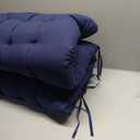 Patio Lounge Chair Cushion, Waterproof Zero Gravity Chair Cushions with Ties, 66x21x4 Inches Chaise Lounge Chair Cushion for Outdoor Indoor Furniture, Blue (Only Cushion) (1P)