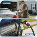 Garden Hose Nozzle, High Pressure Hose Spray Nozzle 8 Way Spray Pattern One-Touch Sprayer for Watering Plants, Lawn, Patio, Car Wash, CleaningShowering Pet