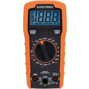 Klein Tools MM325 Multimeter, Digital Manual-Ranging 600V AC/DC Voltage Tester, Tests Batteries, Current, Resistance, Diodes, and Continuity