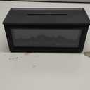 Essential Oil Diffuser, 7-Color Fireplace Fire Flame Aromatherapy Humidifier, 280ml Ultrasonic Aroma Diffuser Cozy Gift with Time Sets and Remote Control for Bedroom Home Yoga Office (Black)