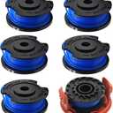 MADAT 88524 Trimmer Line 0.065" 16Ft with Cover Cap, Fit for Toro 51484 51486 51487 88506 String Trimmer Auto Feed Spool Kit, Includes 6 Spool and 1 Cap
