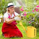 2.8L Watering Can for Indoor Plants, Garden Watering Cans for Outdoor Plant House Flower, Modern Plant Watering Can Large Long Spout with Sprinkler Head