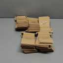 250 Pcs Bakery Bags with Window Small Kraft Paper 3.54 x 2.36 x 6.7 Inch Cookie Treat Tin Tie Tab Lock Brown for Coffee Food Candy Gift Packaging Party