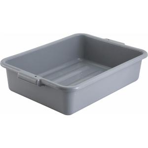 Winco Bus Box Dish Tub for Restaurants, 5", Gray