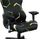 Gaming Chair Covers Slipcovers, 3D Printing Stretchable Elastic Computer Reclining Gaming Chair Seat Cover with Armrest Cover (No Chairs)(M)