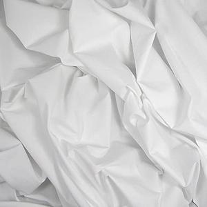 Organic Cotton Percale Fabric - White - 5 Yards
