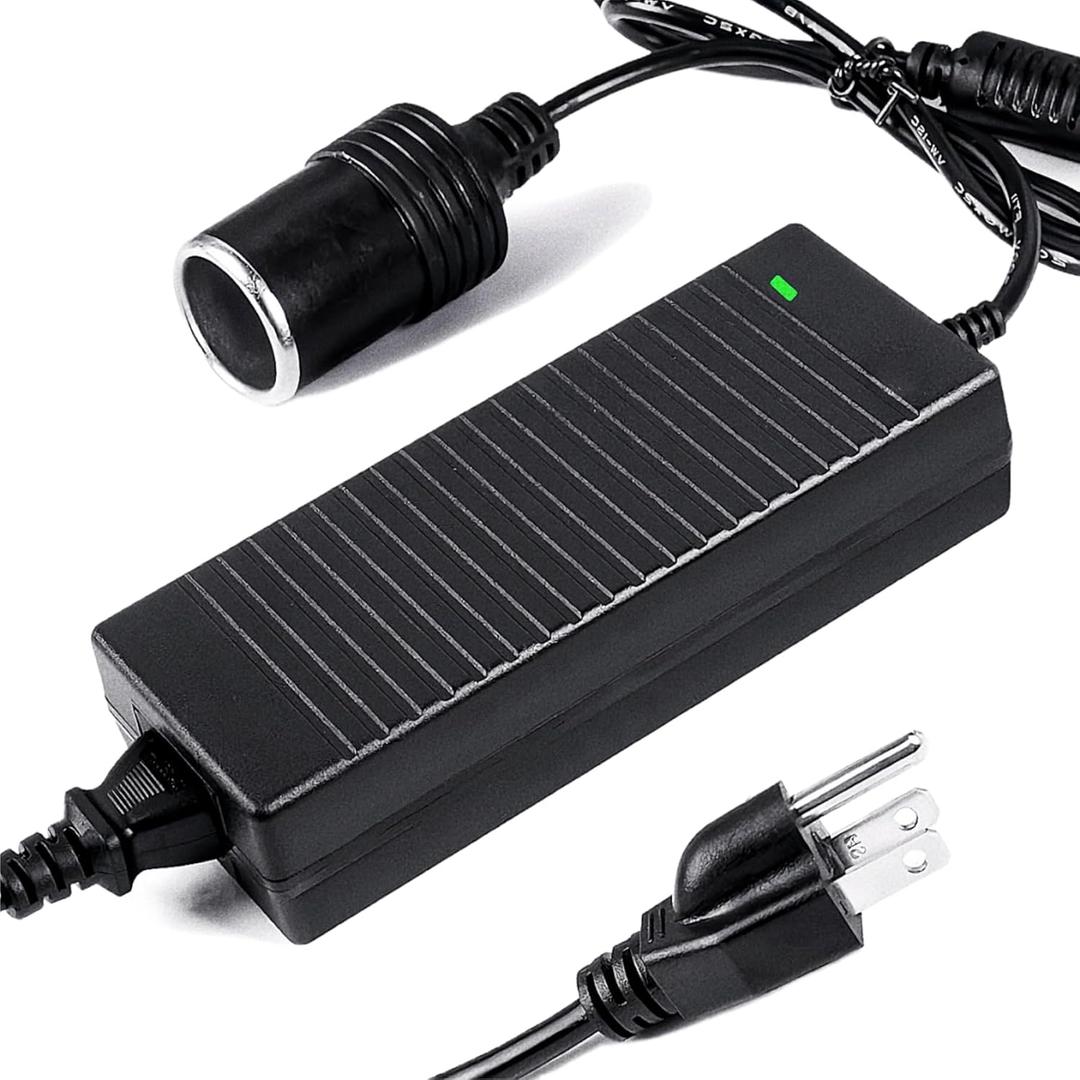 180W AC to DC Converter, 110V-240V to 12V/15A, Cigarette Lighter Socket AC/DC Adapter Power Supply for Car Inflator,Car Refrigerator,Car Vacuum, 7.2FT