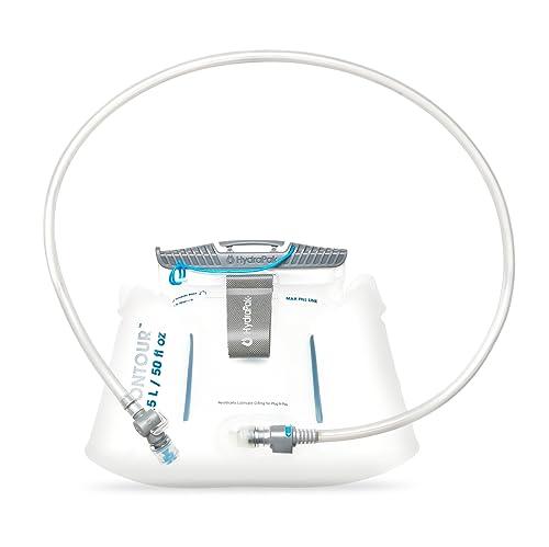 HydraPak Contour Lumbar 1.5L Hydration Reservoir/Water Bladder for Hip and Waist Packs - High-Flow Bite Valve, Leak Proof and Dishwasher Safe