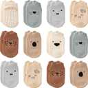 Baby Toddler Socks Grip Non Slip Boys Girls Cotton 12 Pack for Kids Ankle Cute Socks 6M-7Years (3-5T, Animals5)