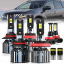 For 2009-2014 Murano light Bulbs, 9005 High Beam H11 Low Beam H11 Fog Light License Plate Lights Combo, 8PCS