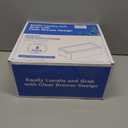 Audend Clear Stackable Storage Bins with Lids, 4 Pack Plastic Storage Containers with Handle for Pantry and Snack Organizers, Suitable for Kitchen, Bathroom, Fridge, Cabinet