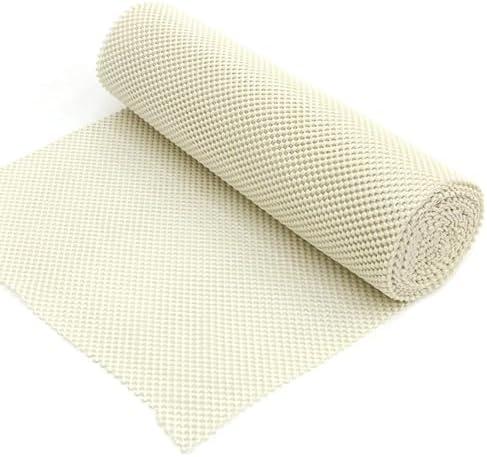 Nebulonova Shelf Liner Non-Adhesive 48"X"24"In, Strong Grip Non Slip Shelving Liner For Kichen Cabinets,Easy Install Storage,Drawers,Shelves Kitchenware Tableware White Liners