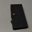 TwoHead Wallet Case Compatible with iPhone 15,Detachable Magnetic Phone Case,All-Round Protective Leather Phone Case with Card Holder,6.1”,Black