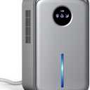 Dehumidifier(88.0OZ) for Home Small Dehumidifier With Drain Hose Timer (8-12-24H) Ultra-Quiet with Sleep Mode Auto Shut Off for Bedroom Bathroom Basement Kitchen RV Closet 850.0Sq.ft) (Grey)