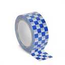 XiowDow Checkered Flag Tape 1 Rolls Packing Tape Blue White Decorative Checkerboard Pattern Packaging Tape 1.89in x 328ft Duck Tape for Shipping Moving Sealing Scrapbook Box Decoration