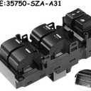 Master Power Window Door Switch 35750-SZA-A31 for 2008-2015 Honda Pilot EX EX-L / 2009-2014 Acura TSX