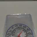 Window Thermometer, Outdoor Thermometer Temperature Gauge for Patio Outdoor Stick Adhesive Transparent Dial Wall No Battery Needed Waterproof Accurate Readings for Home Patio Yard Glass