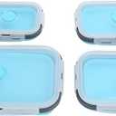 Silicone Lunch Box Set with Buckle Design
Collapsible, food-grade silicone, microwave safe, travel-friendly, non