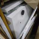 Tribesigns 70.9" Modern Office Desk, Wooden Computer Desk, White Executive Desk with Gold Metal Legs, Large Workstation for Home Office, Study Writing Desk, Small Conference Table for Meeting Room