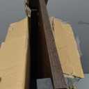 C-Shaped Side Table for Couch - Small Coffee Stand Sofa Tray Desk with Metal Frame and Waterproof Scratch Resistant, Modern End Accent for Living Room, Bedroom, Small Spaces, Rustic Brown