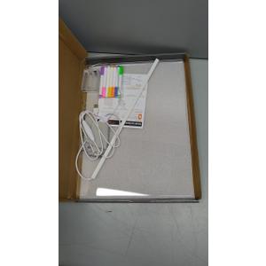 Led Drawing Board for Kids - 7 Colors Glow Doodle Writing Pad for Gifts,15.7X11.8'' Acrylic Neon Dry Erase Board with Stand & Markers, Multifunctional Lighted Memo Message Boards for School Office