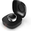 Upgraded Charging Case Compatible with Oura Ring Gen3 Charger Small Portable Travel Charging Dock Box for Oura Ring Gen3 Heritage/Horizon (Black, Size 9)