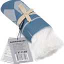 Mosobam Soft Fouta Peshtemal 35X70, Navy, Fall Cacala Fleece Blankets, Luxury Scarf Sarong, Hamam Towel, Lightweight Travel Outdoor Picnic Blanket Throw, Viscose Made from Bamboo - Turkish Cotton