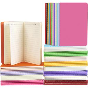 Lzerking Small Lined Notebooks Bulk 60 Packs Mini Journal Pocket Notepads Set Colorful Cover Notebooks Bulk Gifts for Kids 3.5 x 5.5 Inches, 30 Sheets/ 60 Pages