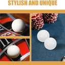 Roulette Wheel Beads Replacement Set 5Pcs White Round Ball Turntable Beads for Table Game Accessories Party Festival Supplies