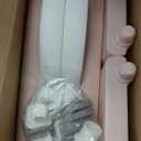 Two Step Stool with Handrails for Toddler and Kids, Standing Learning Stool Tower for Bathroom Sink, Potty Training, Children Step Up Learning Helper with Handles (Pink-White)