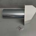 4 Inch Dryer Vent Cover Outside Hooded Wall Vent with Screen and Damper, Exhaust Vent Wall Mount Exterior Wall Vents Cover Cap for Dryer Ventilation&Outdoor Air Exhaust,Galvanized Steel,White