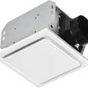 Homewerks 7140-80 Bathroom Fan Ceiling Mount Exhaust Ventilation, 1.5 Sones, 80 CFM, White