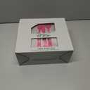 WDF 180 Pieces Pink Plastic Silverware Disposable - Clear Pink Cutlery Sets 60 Forks, 60 Knives and 60 Spoons - Heavy Duty Disposable Utensils for Wedding, Party